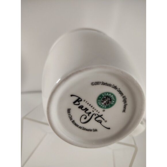 Starbucks Ceramic Coffee Mug Barista 2007 4.25" x 4.5" - Picture 5 of 5